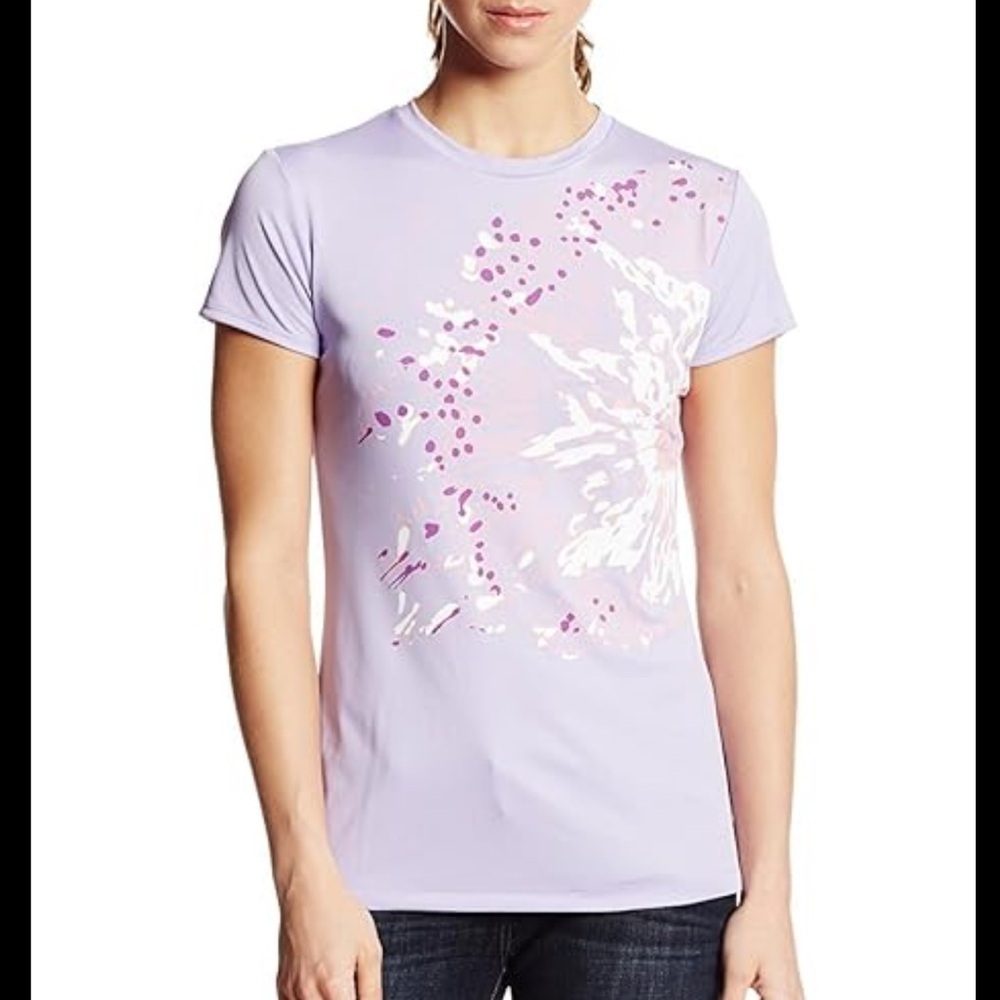 Columbia Women’s Reel Beauty II Purple Floral T-Shirt Size L